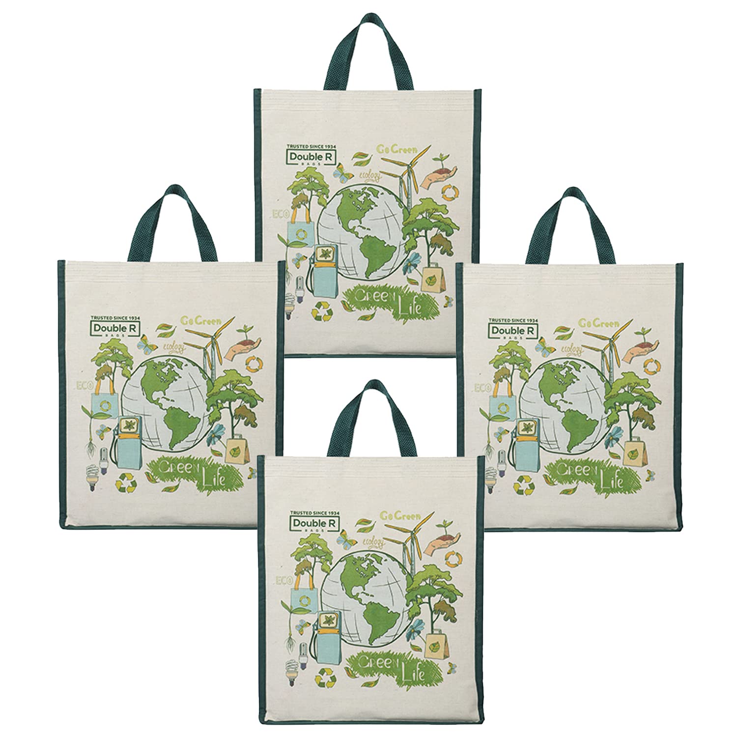 Buy Reusable Shopping Cotton Canvas Bags Kitchen Essentials Grocery  Vegetable Bag Online - Double R Bags