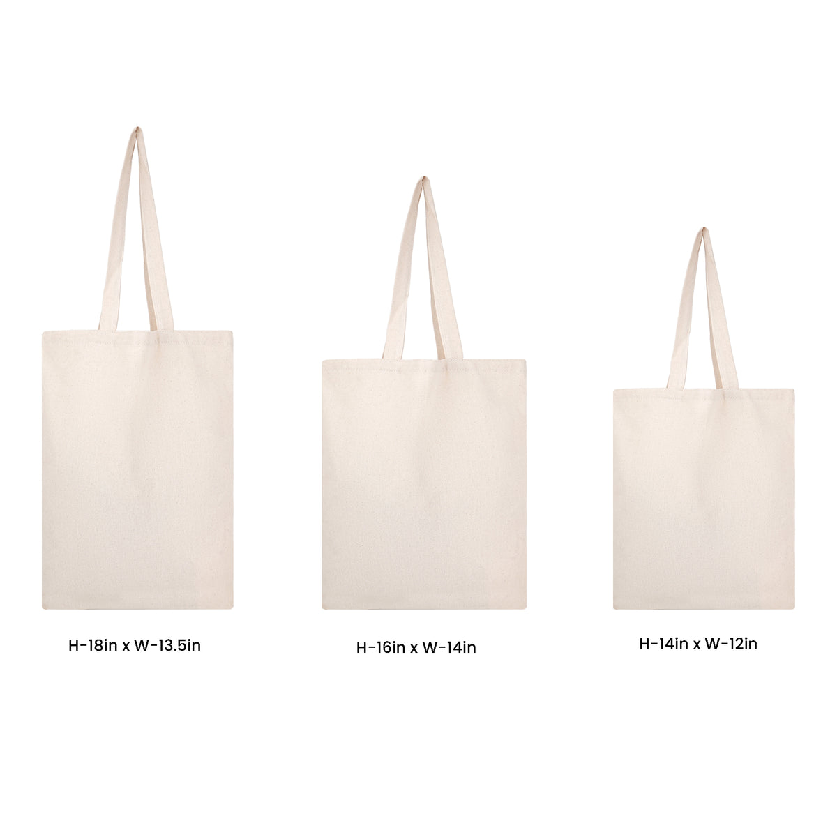 Cotton Tote Bags 300 GSM (Sample Kit) - Set of 3