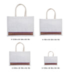 Lace Jute Bags – Bleached (Sample Kit) - Set of 4