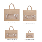 Jute PVC Window Bags (8x10x5)