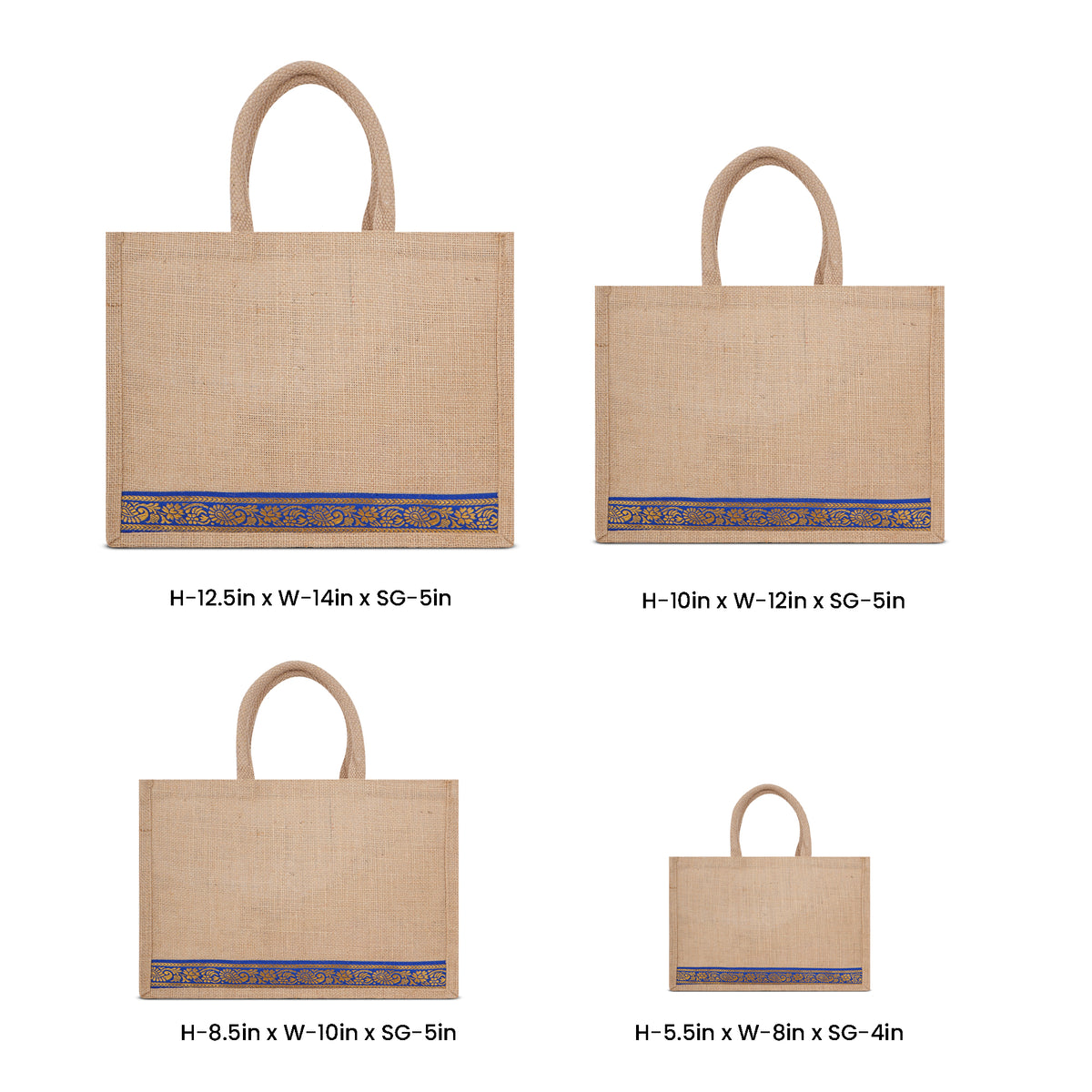 Lace Jute Bags (Sample Set) - Set of 4