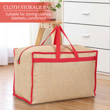 Double R Bags Jute Heavy Duty Extra Large Storage Bag, Moving Bag Tote, Blanket Clothes Organizer, Comforter, Bedroom closet, Dorm Room Essentials, Supplies, Storage, Strong Materials.