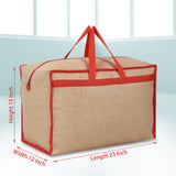 Double R Bags Jute Heavy Duty Extra Large Storage Bag, Moving Bag Tote, Blanket Clothes Organizer, Comforter, Bedroom closet, Dorm Room Essentials, Supplies, Storage, Strong Materials.