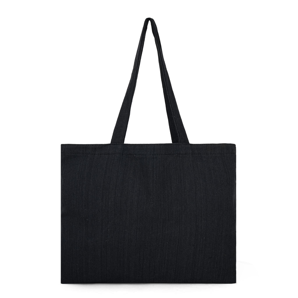 Cotton Black Tote Bags – 300 GSM (16x14)