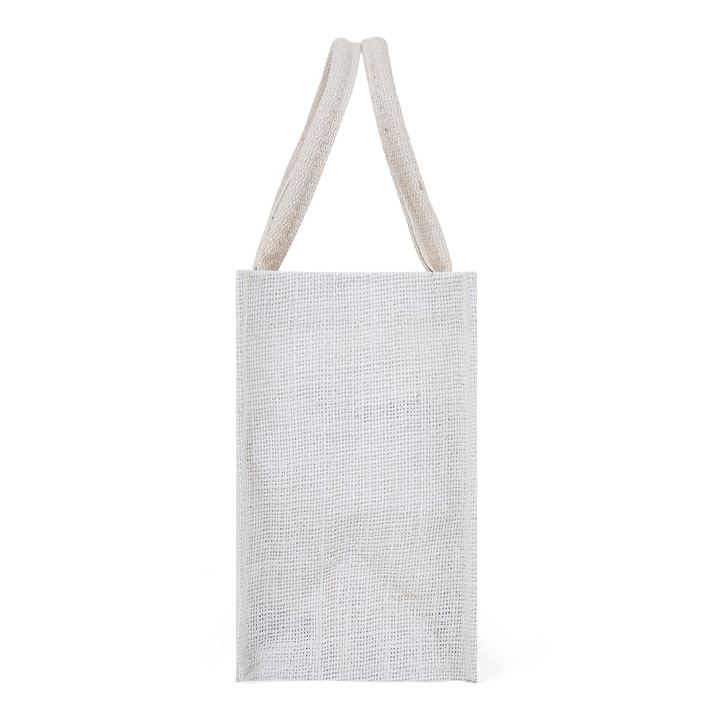 Lace Jute Bags – Bleached (10x12x5)