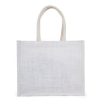 Lace Jute Bags – Bleached (10x12x5)