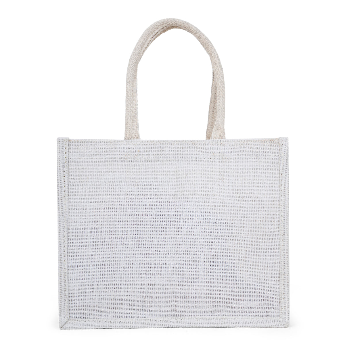 Lace Jute Bags – Bleached (10x12x5)