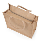 Jute Zip Bags (12x12x5)