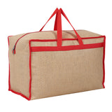 Double R Bags Jute Heavy Duty Extra Large Storage Bag, Moving Bag Tote, Blanket Clothes Organizer, Comforter, Bedroom closet, Dorm Room Essentials, Supplies, Storage, Strong Materials.