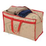 Double R Bags Jute Heavy Duty Extra Large Storage Bag, Moving Bag Tote, Blanket Clothes Organizer, Comforter, Bedroom closet, Dorm Room Essentials, Supplies, Storage, Strong Materials.